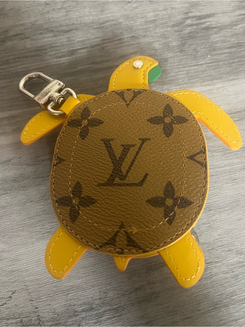 Yellow Turtle Keychain Pouch - Picture 3 of 5